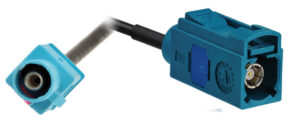 Adapterkabel for original kabel ved antenne, Fakra hun til Fakra han 120 cm