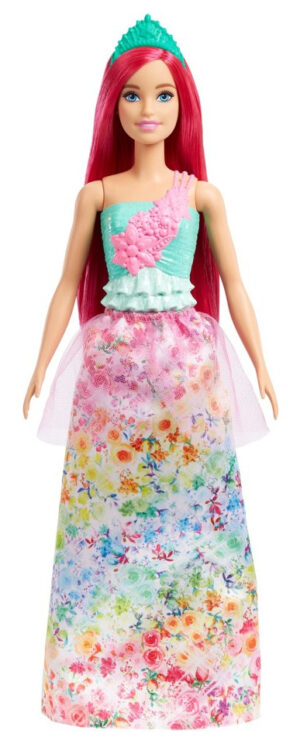 Barbie Dreamtopia Royal Dukke med Pink Hår og Diadem Legesæt - 3+år