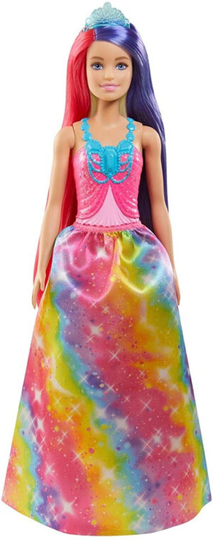 Barbie GTF38 Dreamtopia Prinsessedukke med Langt Hår Legesæt - 3+år