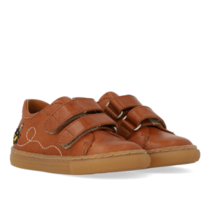 Begynder sneaker med velcro - Cognac - 20