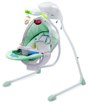 Caratero Bugies Elektrisk Skråstol til Baby med Svingefunktion og Uro - Mint