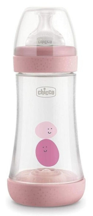 Chicco Perfect5 Sutteflaske - Fra 2 Måneder, 240ml - Lyserød