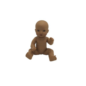 Dukke - 32 cm - Nyfødt Pige - Afrikansk.