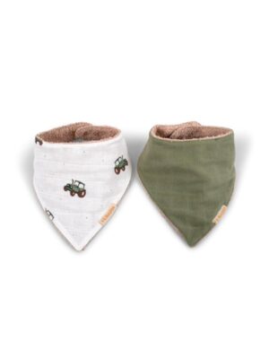 Filibabba Bandana-hagesmæk 2-pak - Traktor