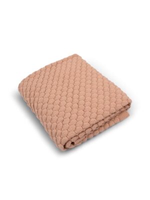 Filibabba Strikket babytæppe GOTS - Ivory Cream