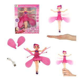 Flying fairy dukke - Håndstyret, 19 cm