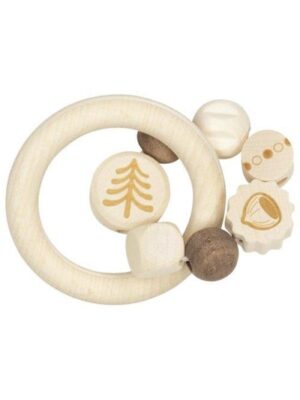 Goki Wooden Gripping Ring Hedgehog