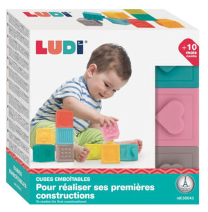 Ludi Klodser med 3D Billeder Babylegetøj - 10+Måneder