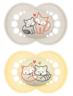 MAM Original Day/Night Sut - 6+ måneder, 2 stk - Planet Love Unisex