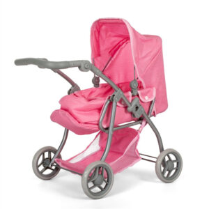 Mamamemo Dolls Dukkevogn m/lift - Pink - Fra 3 år.