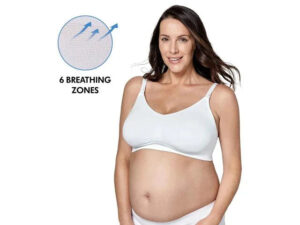 Medela Keep Cool Ultra åndbar graviditets- og amme-bh, hvid - M