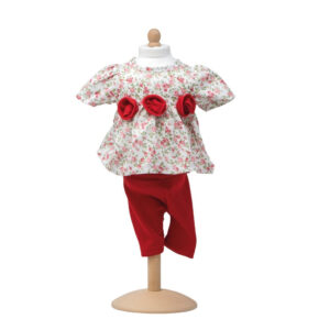 Mini Mommy Dukketøj - 42-46 cm - Kjole med Roser