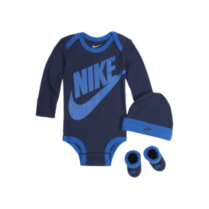 Nike-sæt i tre dele til babyer (0-6 M) - blå