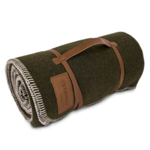 Petromax Wool Blanket 150 x 200 cm moss green/black - Udendørsliv fra Petromax