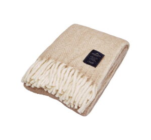 Savoie Herringbone plaid sand