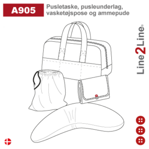 Line2Line A905, Pusletaske, pusleunderlag, vasketøjspose & ammepude