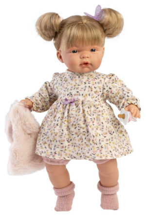 Llorens Joelle Dukke med Sut og Sutteklud - 38cm