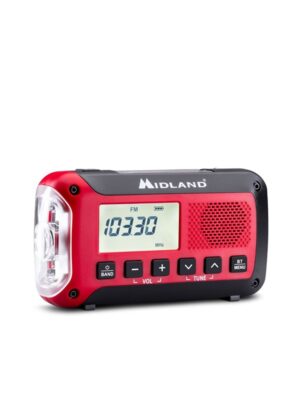 MIDLAND ER250 BT Emergency Bluetooth radio - AM/FM - Mono - Rød