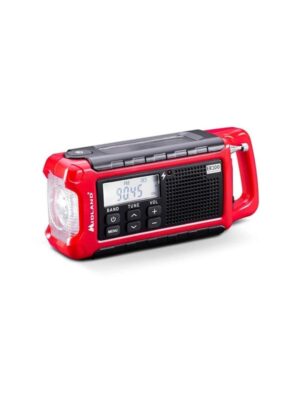 MIDLAND Emergency Radio Power Bank ER200 Red Black - AM/FM - Mono - Rød
