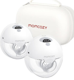 Momcozy M5 Dobbelt Brystpumpe - 180ml, 9 Niveauer - Hvid