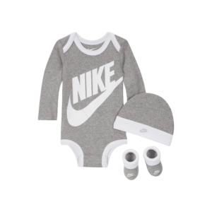 Nike-sæt i tre dele til babyer (0-6 M) - grå