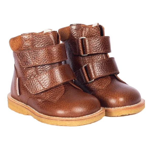 Begynder Tex Støvle Med Velcro - COGNAC - 23