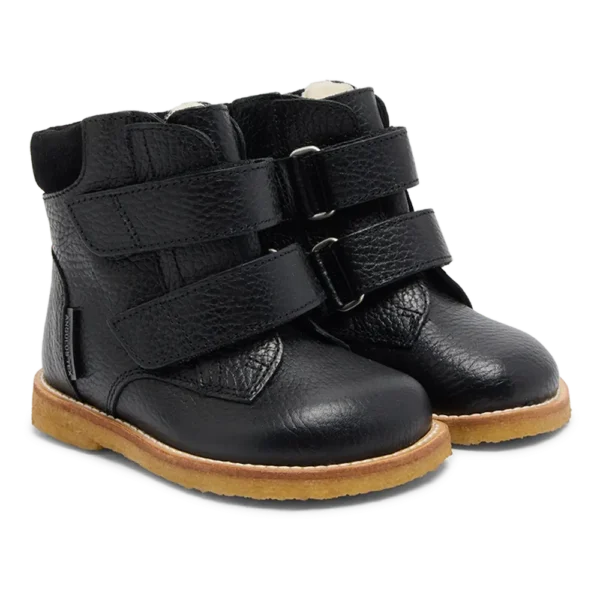 Begynder Tex Støvle Med Velcro - SORT - 24