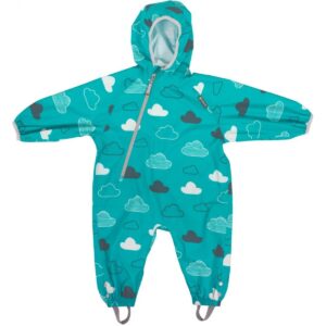 Littlelife Waterproof All In One Suit, Teal Clouds, Flyverdragt