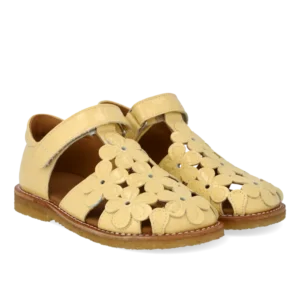 Sandal med blomster og velcro - 2706 - 27
