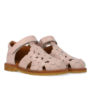 Sandal med blomster og velcro - Rosebud - 25