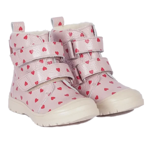 Vandafvisende TEX-støvle med hjerteprint - ROSEHEARTS - 25