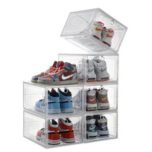 Sneakerbox / skokasse med drop down låg - klar plast, 3