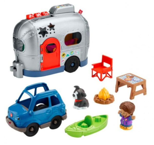 Mattel Little People Edukations Camper Legetøj - 8 dele