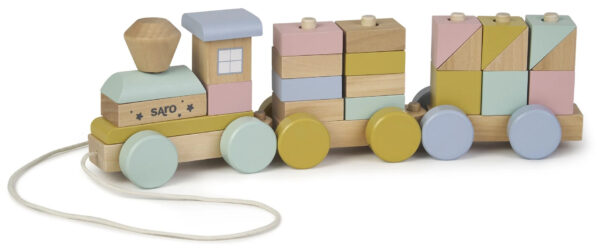 SARO Stabletog i Træ Legesæt - 18+Måneder - 27 Dele