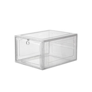 Sneakerbox / skokasse med drop down låg - klar plast, 3