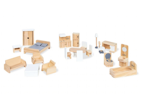 Dukkemøbler 20stk. Pinolino Dukkehuse 048006