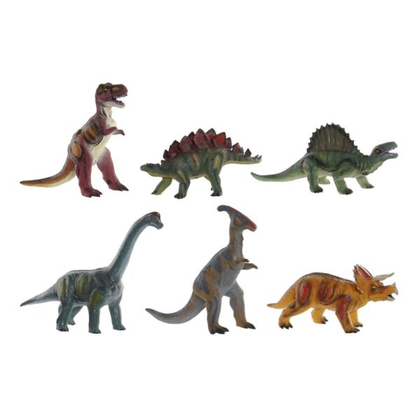 Dinosaur figursæt - 6 dele, multifarvet (36 × 12,5 × 27 cm)
