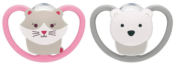 Nuk Space Silikone Sut - Kat, Bjørn
