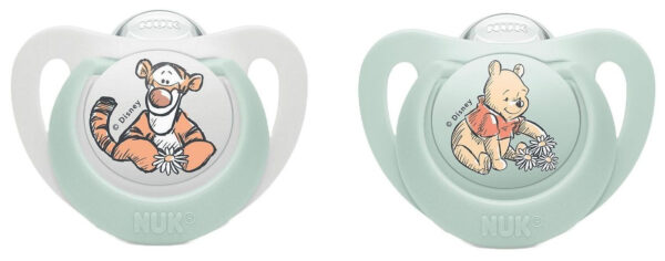 Nuk Star Silikone Sut - 0/6 måneder - 2 stk