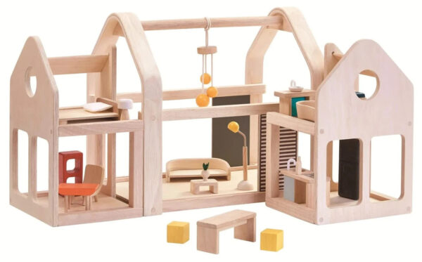 PlanToys Slide N' Go Dukkehus - 3+år - 20 Dele